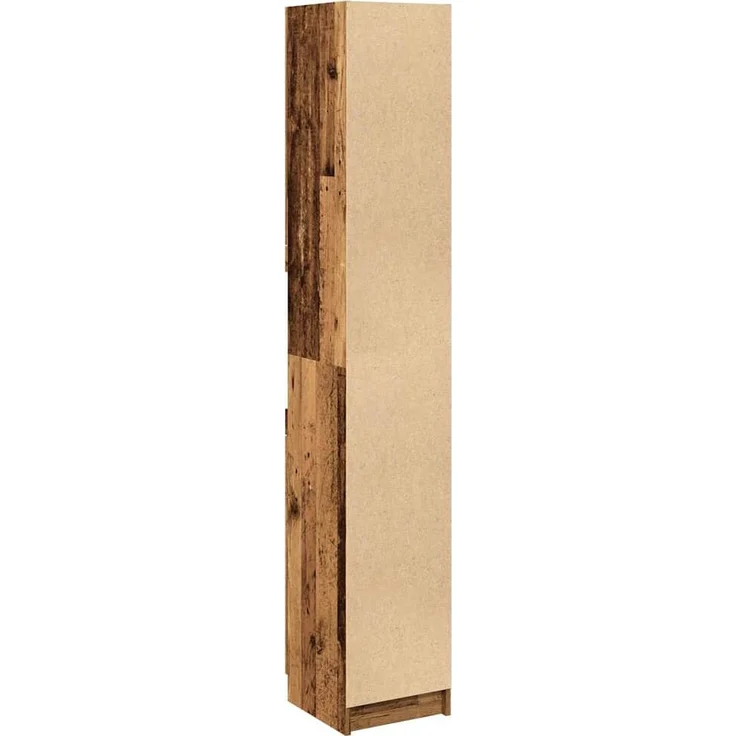 vidaXL Badschrank Altholz-Optik 32x34x188,5 cm Holzwerkstoff 856943 – Bild 5