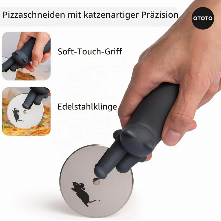 OTOTO Kitty Cut Pizzaschneider – Bild 4