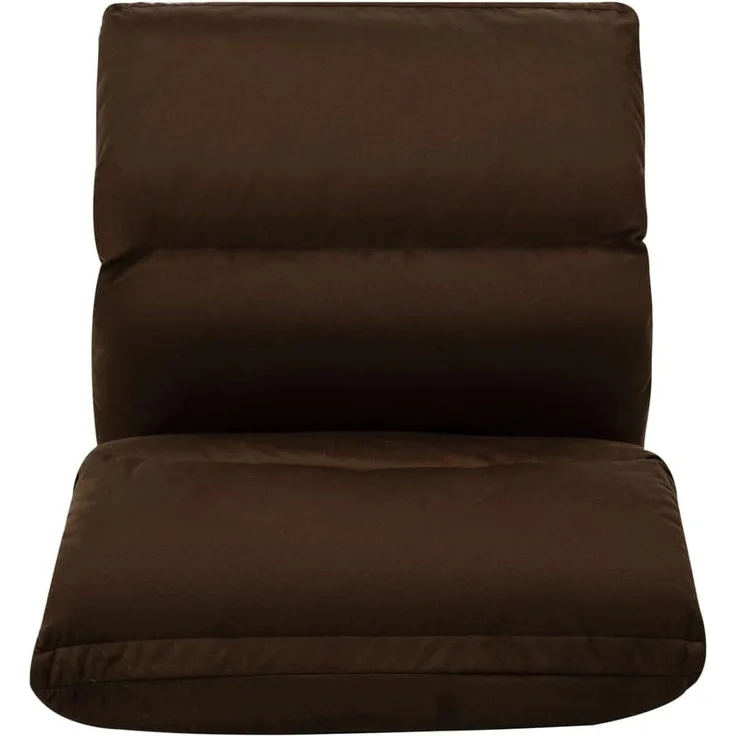 vidaXL Bodenstuhl Faltbar Braun Mikrofaser [325258] – Bild 5