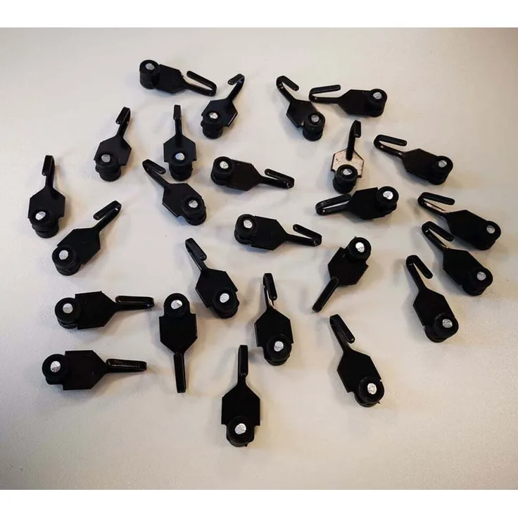 Sojag Vorhang Clips 25 Stück | Schwarz