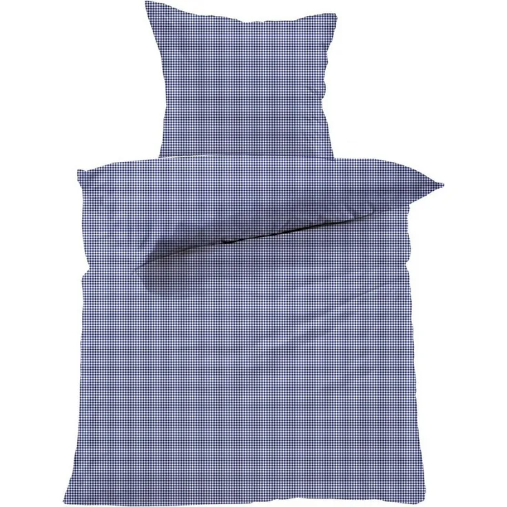 Lavea Bettwäsche Seersucker Bettwäsche-Sets Karo, 100% aktmungsaktive Baumwolle, 2 teilig, kühlende Sommerbettwäsche mit Reißverschluss, langlebige Qualität
