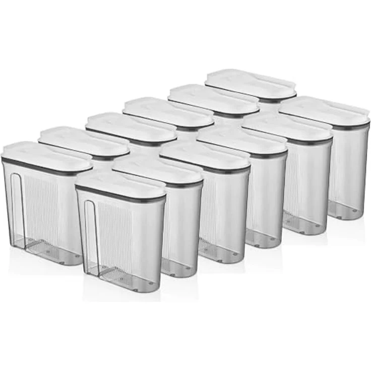 Vip Ahmet Vorratsdose Vorratsdosen mit Deckel, BPA-frei Kunststoff, 12-tlg, 12x4L, Kunststoff, (12-tlg) – Bild 1