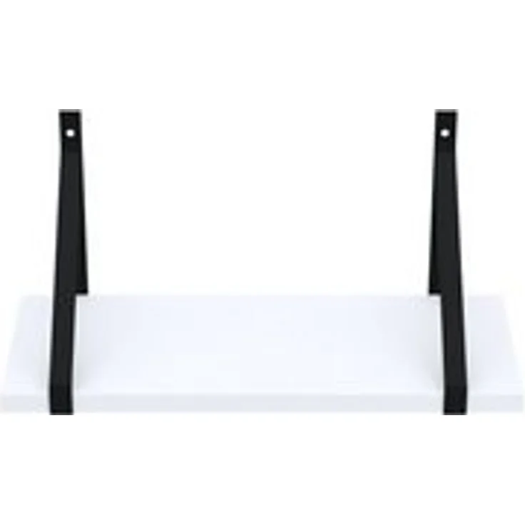 AKKE Wandregal, Hängeregal GINO modern mit schwarzen Befestigungen 2mm PVC LOFT – Bild 6