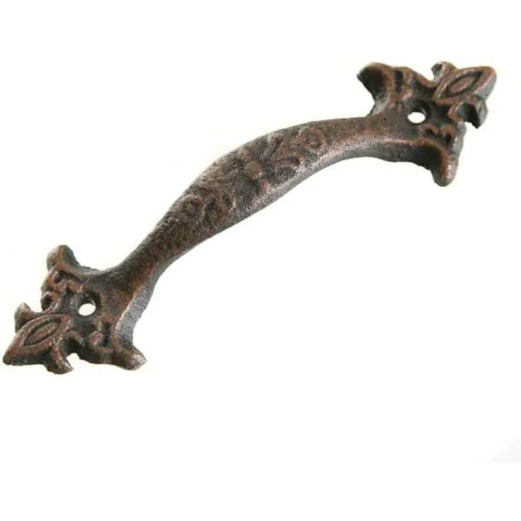 LB H&F Lilienburg Möbelgriff Möbelgriff Türgriff Retro Türknauf Schrankgriffe Griffe Torgriff (Schrank Zubehör Kommode Griff diy reparieren basteln Möbel Beschläge Antike Küchenschrankgriff Vintage Landhaus Metall Eisen, Metall Gusseisen Nostalgie Anti...