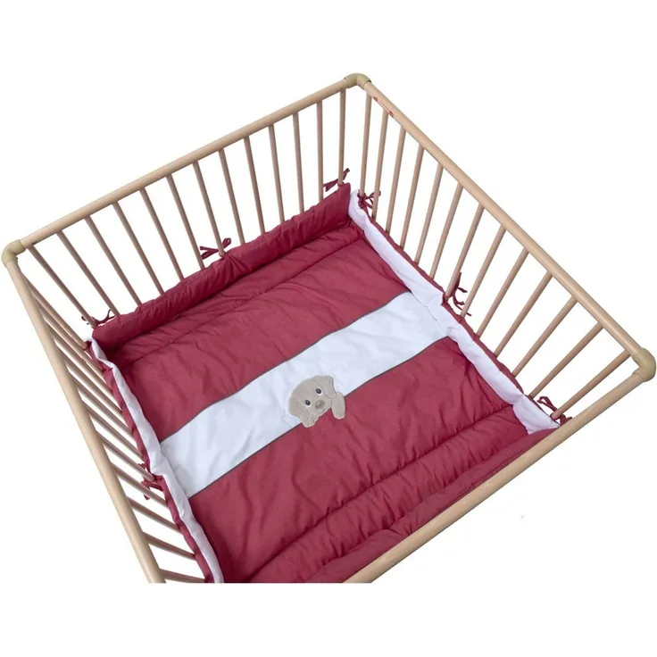 Be Be's Collection 263-34 Laufgittereinlage Wuschel rot 75/100x100 cm
