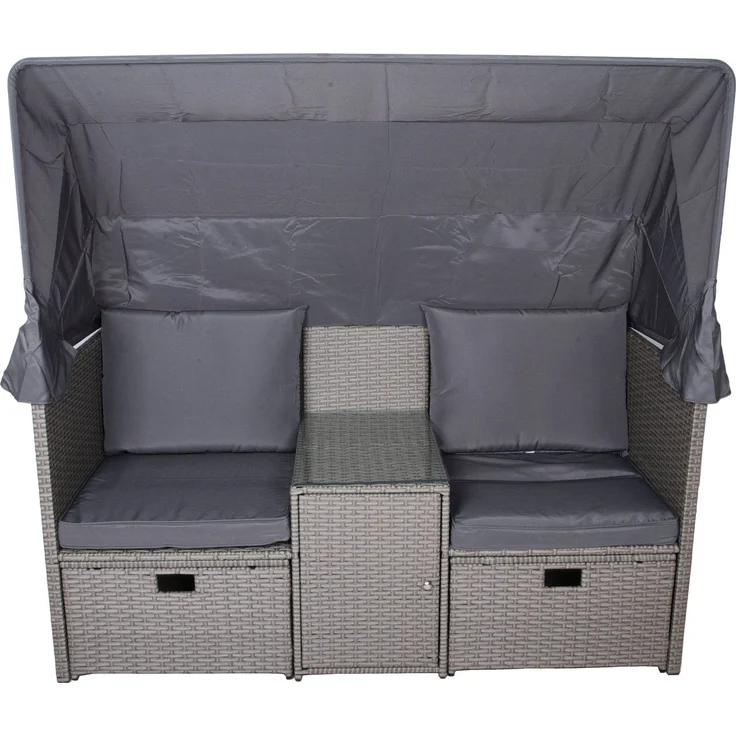 Relax Lounge 4041908123954 SAINT TROPEZ mit Hocker und Sonnendach – Bild 3