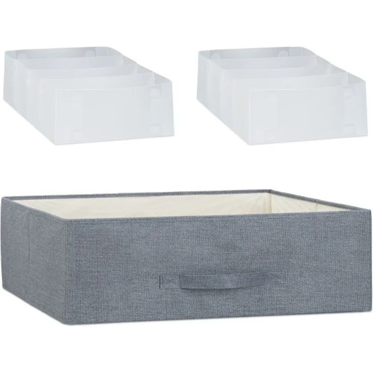 Relaxdays Regalsystem verschiedene Varianten grau – Bild 6
