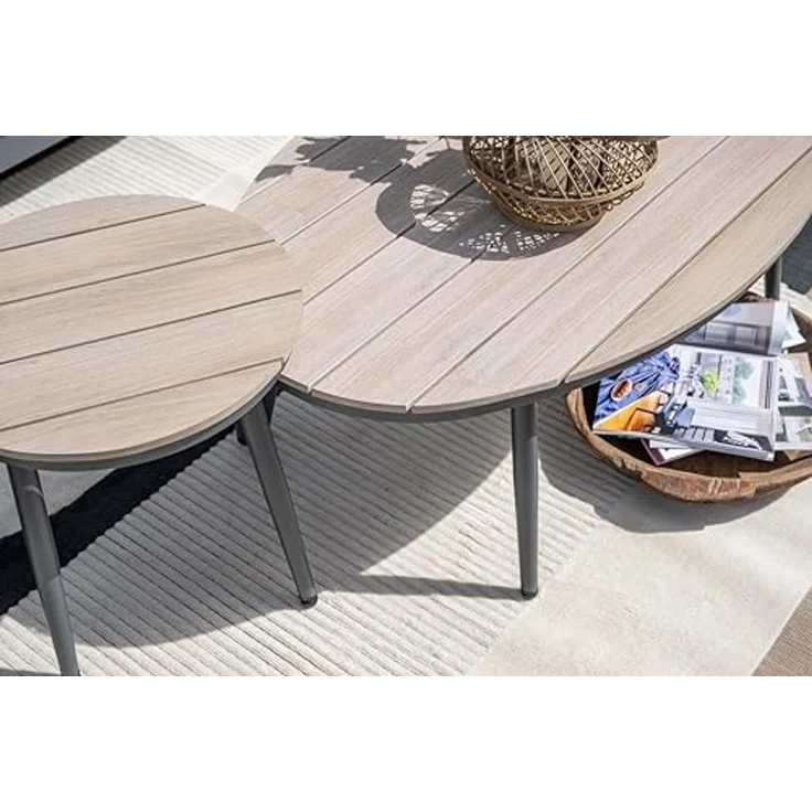 Garden Impressions MARGRIET Loungetisch Beistelltisch Balkon Nonwood 120cm oval – Bild 3