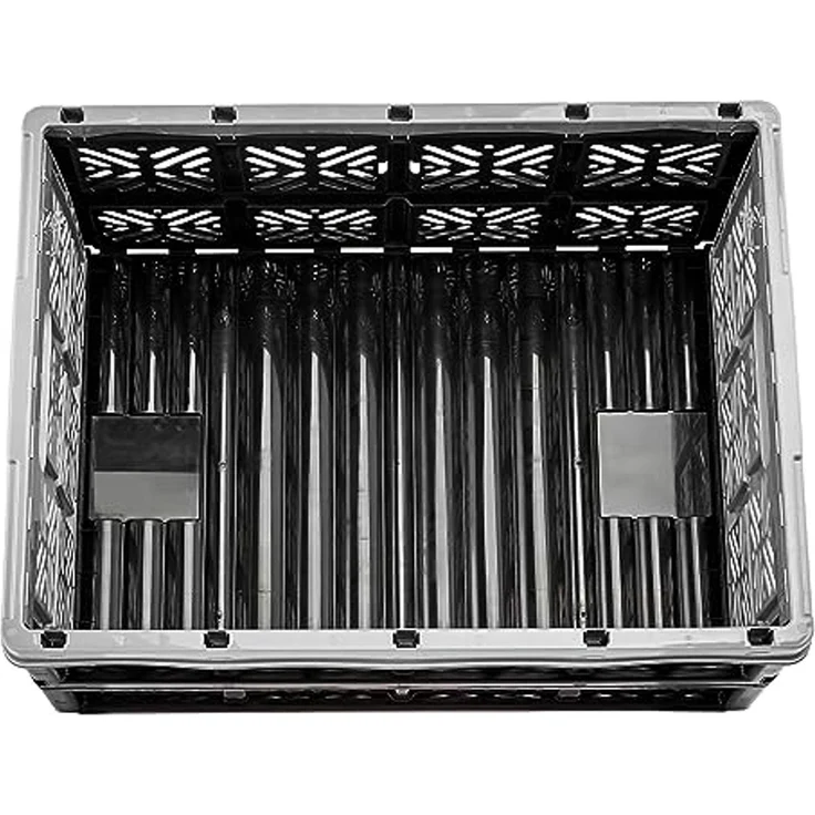 keeeper Stabile Klappbox Ida, Stabiler Kunststoff (PP), 48 x 35 x 23 cm, 32 l, Nordic Grey – Bild 7