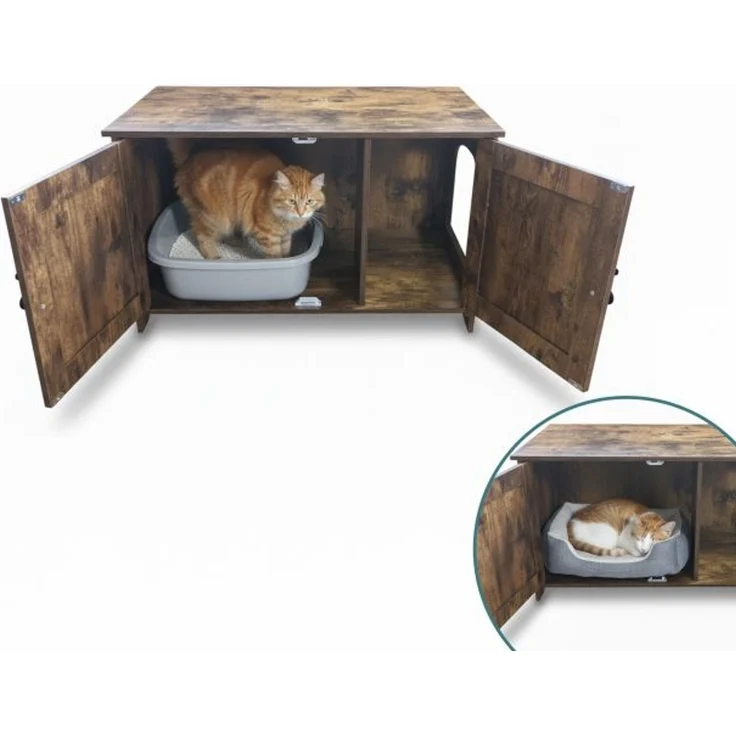 Relaxdays Katzenschrank für Katzenklo – Bild 3