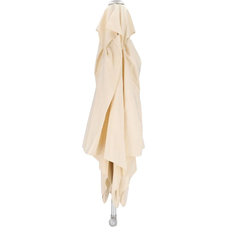 Sonnenschirm Elba eckig, Aluminiumgestell modern, natur, 200 cm, mit Knickfunktion – Bild 1
