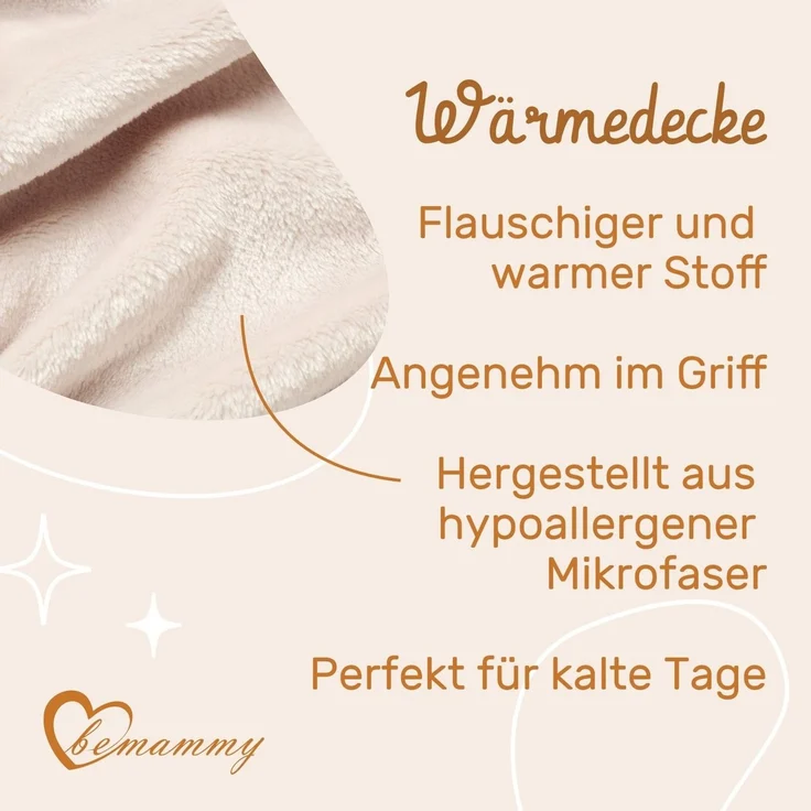 Wohndecke Warme Kuscheldecke Babydecke Blanket Baby Geschenk BE20-168, Be Mammy – Bild 3