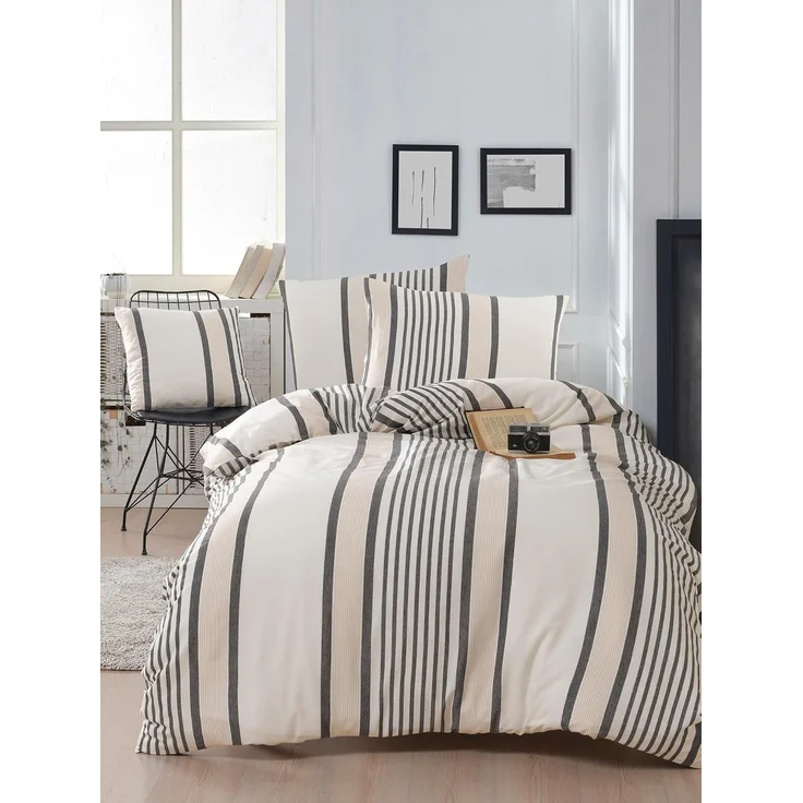 L'essentiel Maison 'Astana - Beige, Black' Einzelbettbezug-Set (DE), Beige/Schwarz