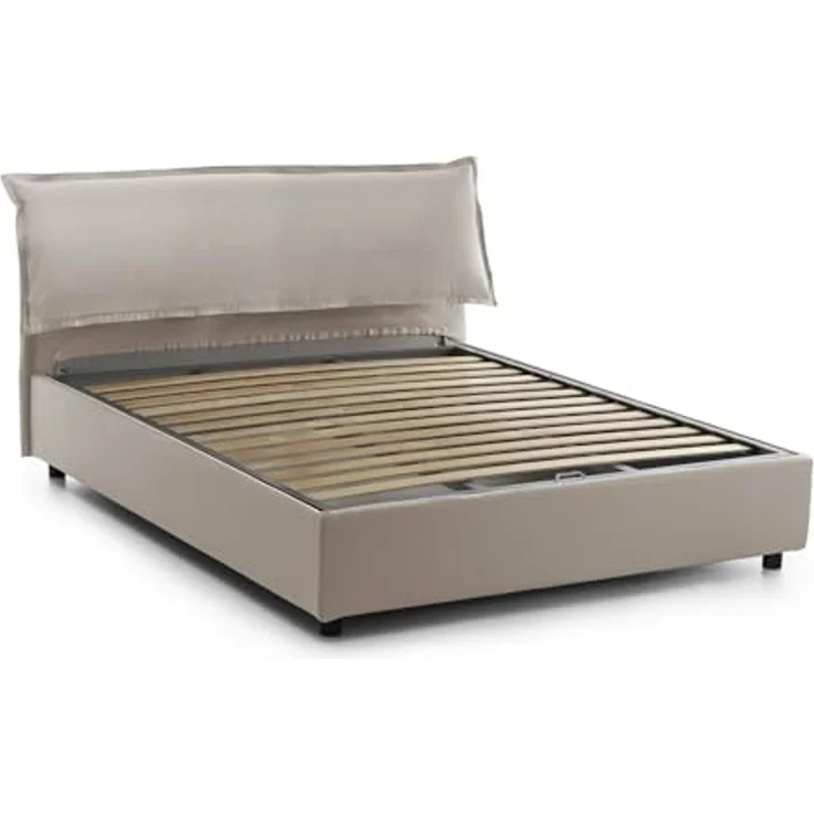 Talamo Italia - Doppelbettgestell Amina, orthopädischer Lattenrost, 100 % Made in Italy, 120 x 190 x 31 cm – Bild 7