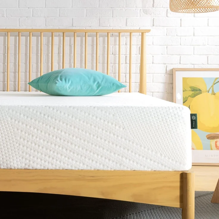 Zinus Essential Memory-Schaum-Matratze mit grünem Tee, anpassbar, 7 Zonen, 150x190 cm, Höhe 25 cm, günstig, Öko-Tex – Bild 1