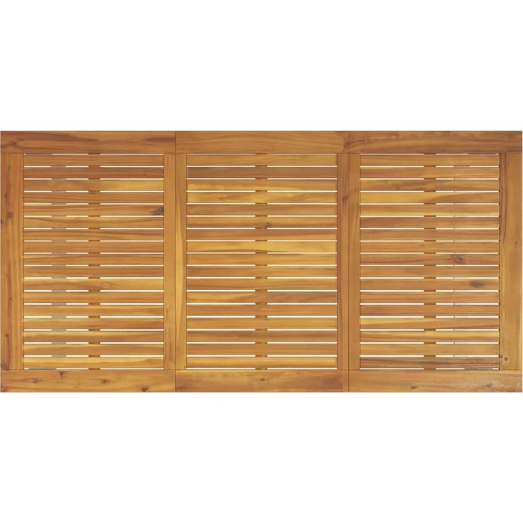 vidaXL Gartentisch Grau 160 x 80 x 75 cm Massivholz Akazie 4010595 – Bild 7