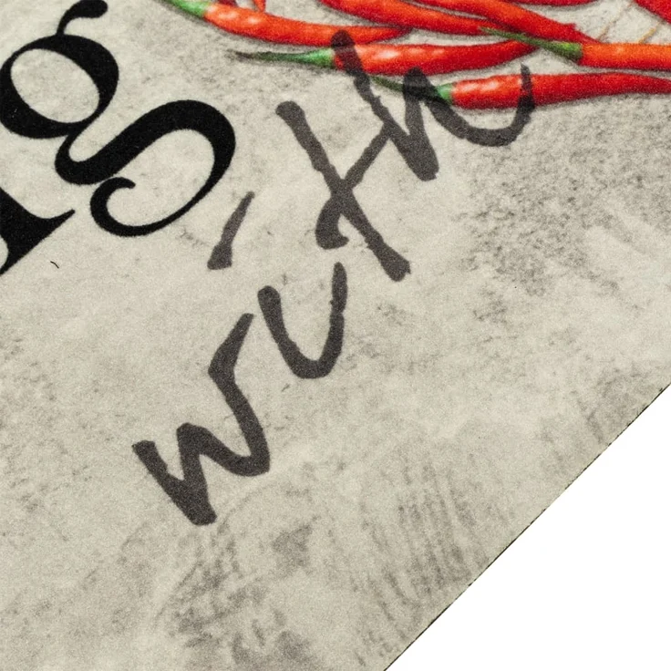 vidaXL Küchenteppich Waschbar Paprika 60x180 cm Samt 4005624 – Bild 2