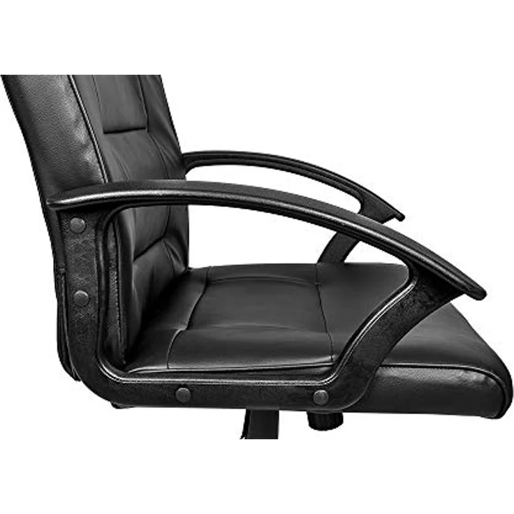 MT MALATEC Bürostuhl Chefsessel Verstellbar Tilt Funktion Kunstleder Schwarz 8982 – Bild 6