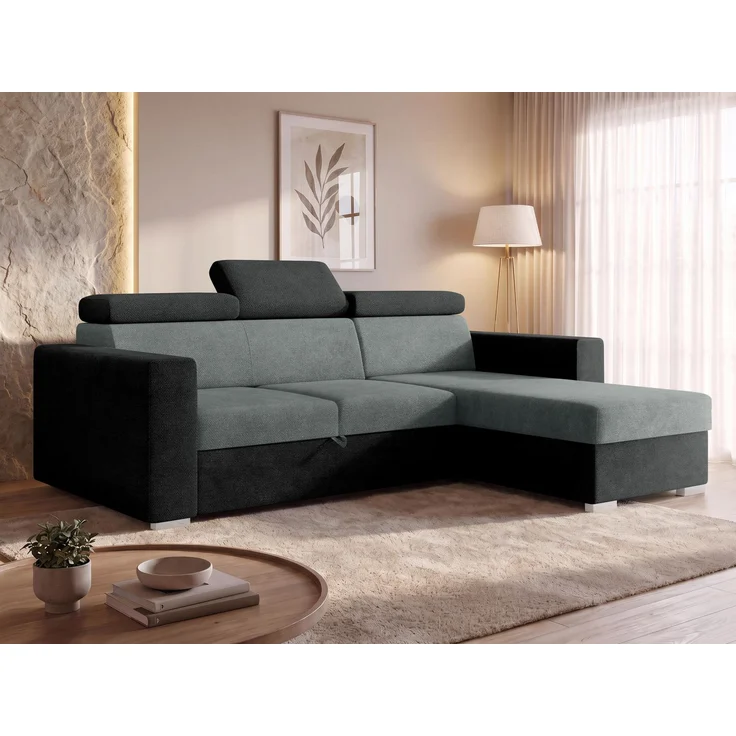 Mirjan24 Ecksofa Porabi 2rLC (Farbe: Lumo 75 + Margo 227.09), 87 x 170 x 235 cm – Bild 3