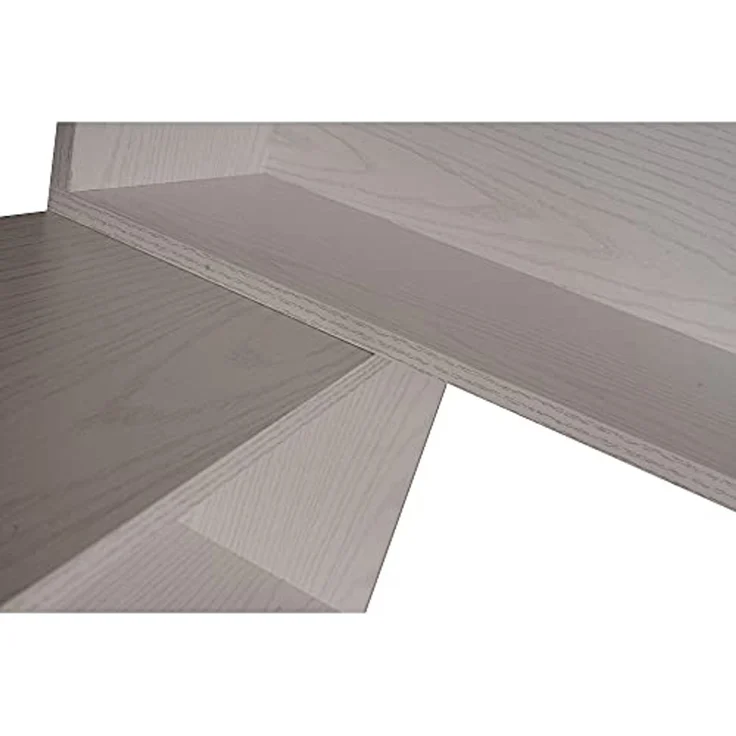 Dmora Ausziehbares Bücherregal in der Breite mit 5 offenen Fächern, Regal für Bücher und Bürodokumente, Made in Italy, 72x22h181 cm, Farbe Eiche gebleicht – Bild 7