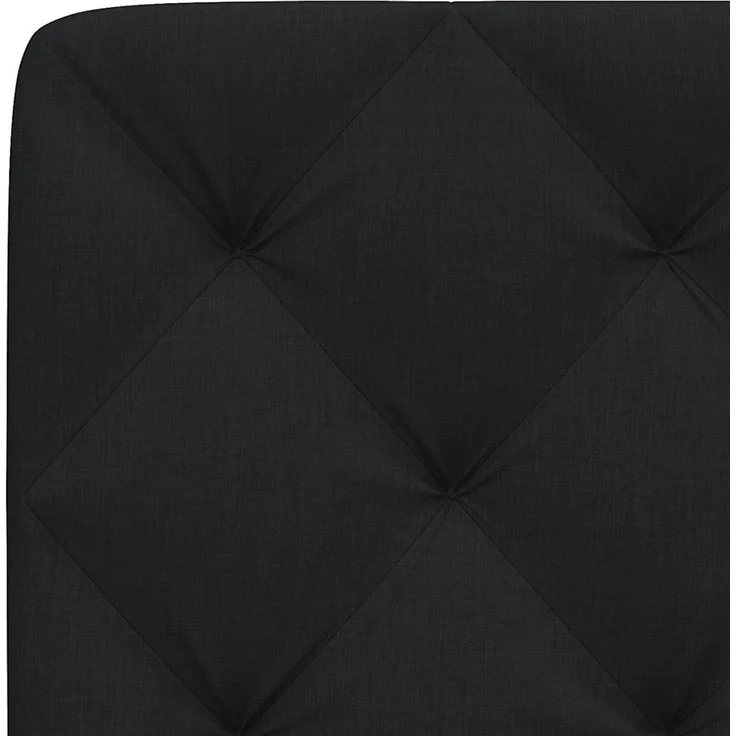 vidaXL Kopfteil-Kissen Schwarz 80 cm Stoff – Bild 7