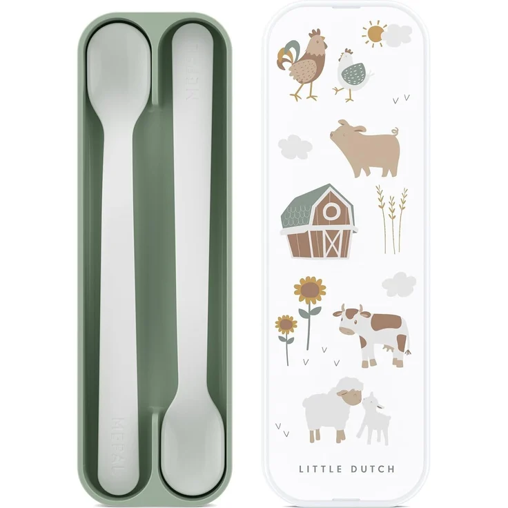 Mepal Little Farm Babylöffel - 2 Stück Grün