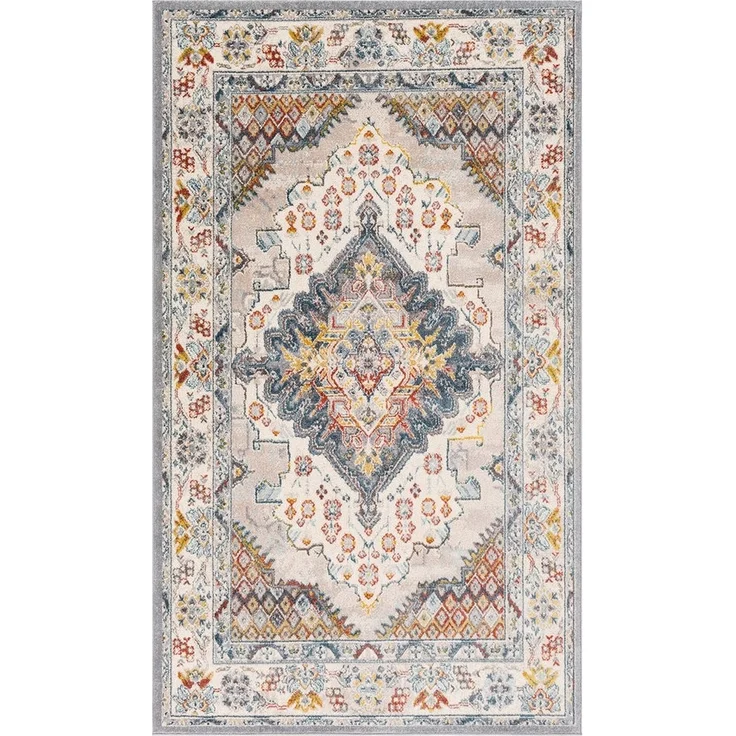 Livabliss Teppich CASABLANCA, rechteckig, Höhe: 12 mm, Vintage Orientteppich, Kurzflor Boho Wohnzimmerteppich, Läufer – Bild 5