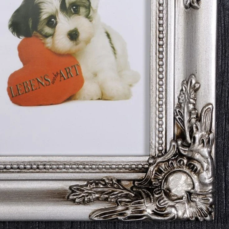 BILDERRAHMEN Beatrice SHABBY CHIC 5er MULTIRAHMEN BAROCK SILBER ANTIK FOTORAHMEN – Bild 7