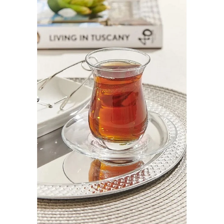 Pasabahce Auflaufform Pasabahce Galata Teeglas 6er Set, Glas – Bild 2