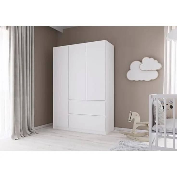 rauch Drehtürenschrank Kleiderschrank Schrank Garderobe COSTA in den Breiten 91/136/181 cm (in 3 Ausstattungen BASIC/CLASSIC/PREMIUM) viel Platz, grifflose Front und Push-to-Open Funktion MADE IN GERMANY – Bild 4