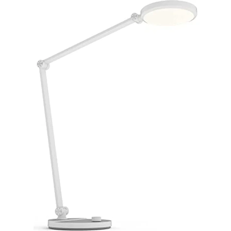 FeinTech LTL00120 LED Schreibtischlampe dimmbar mit Drehknopf, weiß, flexible Lichtfarbe und Helligkeitseinstellung – Bild 2
