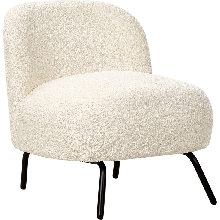 Sessel KUMLA Bouclé Cremeweiß – Bild 4
