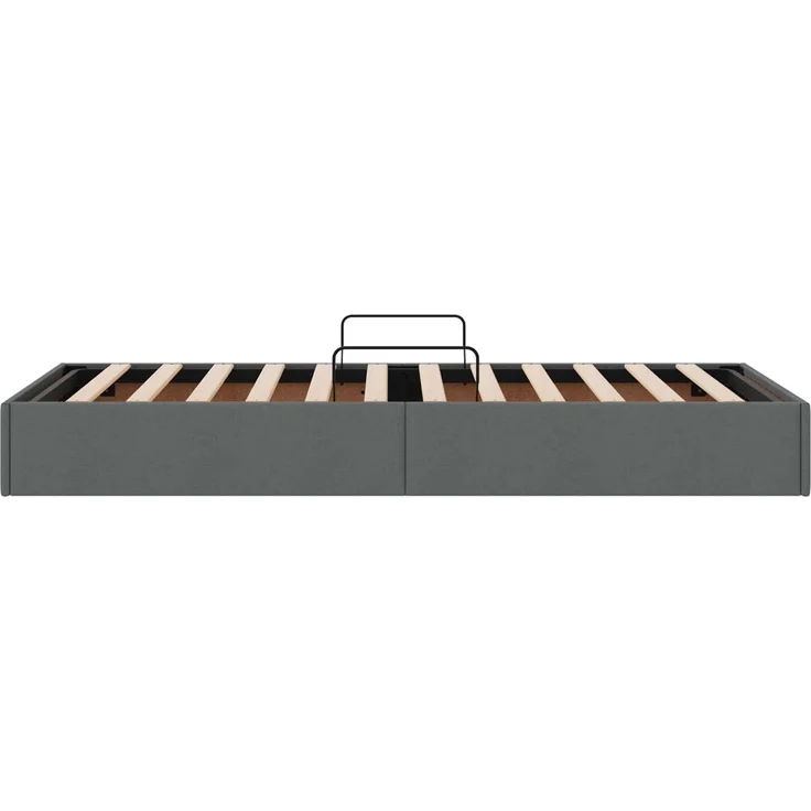 vidaXL Ottoman Bettgestell mit Speicher Dunkelgrau 90 x 190 cm Stoff 3442791 – Bild 8
