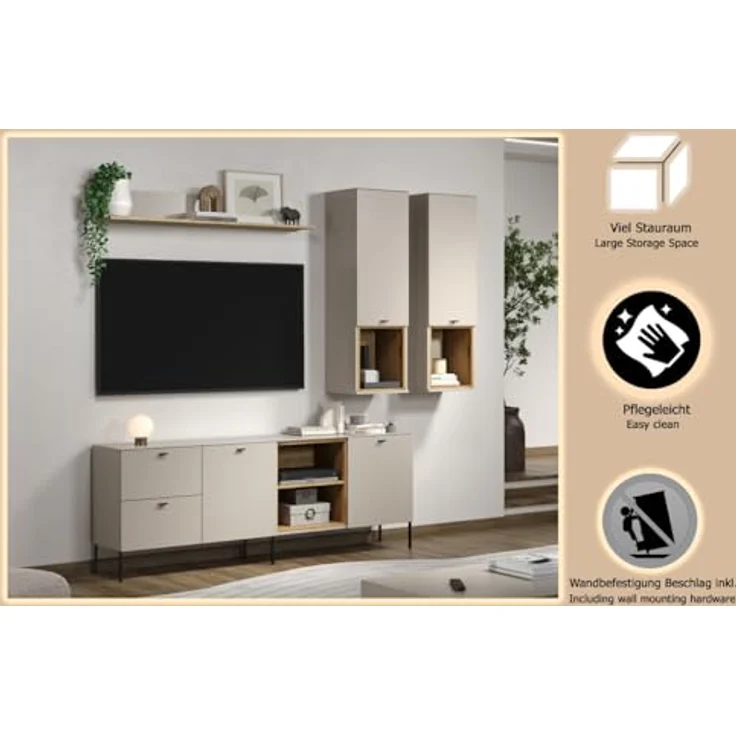 Anbauwand SaoPaulo Kaschmir · B 250 x H 215 cm – Bild 6