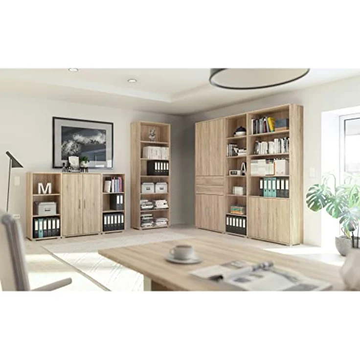 Regal OFFICE LINE Eiche Sonoma sägerau H 114 cm – Bild 6