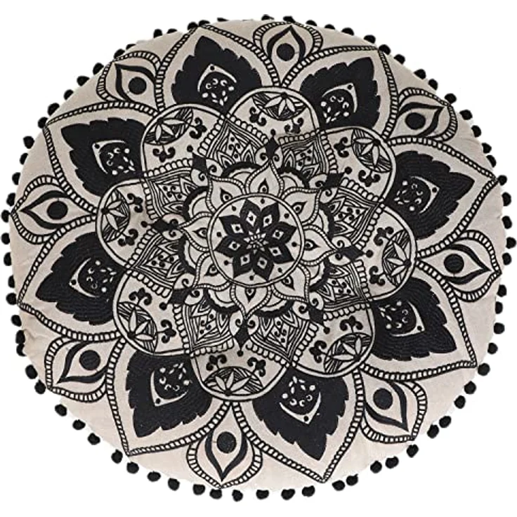 Marrakesch Orient & Mediterran Interior Pouf Orientalische Bodenkissen, Sitzkissen Nael, Hocker, Yogakissen, Handarbeit – Bild 2