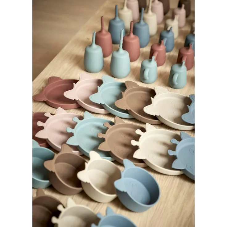 Nuuroo Lykke Silikon-Geschirrset 4-teilig Giraffe Bearing Sea – Bild 3