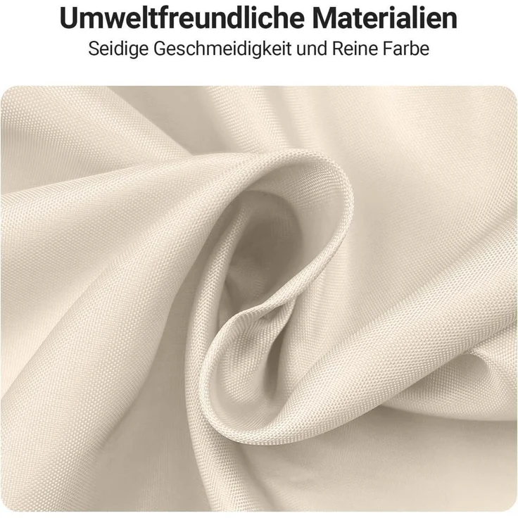 Duschvorhang Beige 140x180 cm, Antischimmel, Wasserabweisend, Waschbar – Bild 3