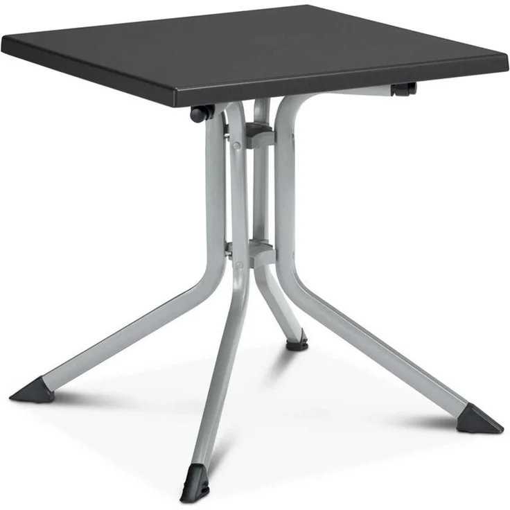 KETTLER Alu Klapptisch Gartentisch 80x80cm Kettalux silber / anthrazit – Bild 1