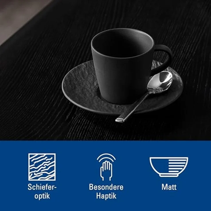 Villeroy & Boch Manufacture Rock Espressotasse schwarz 60 ml – Bild 5