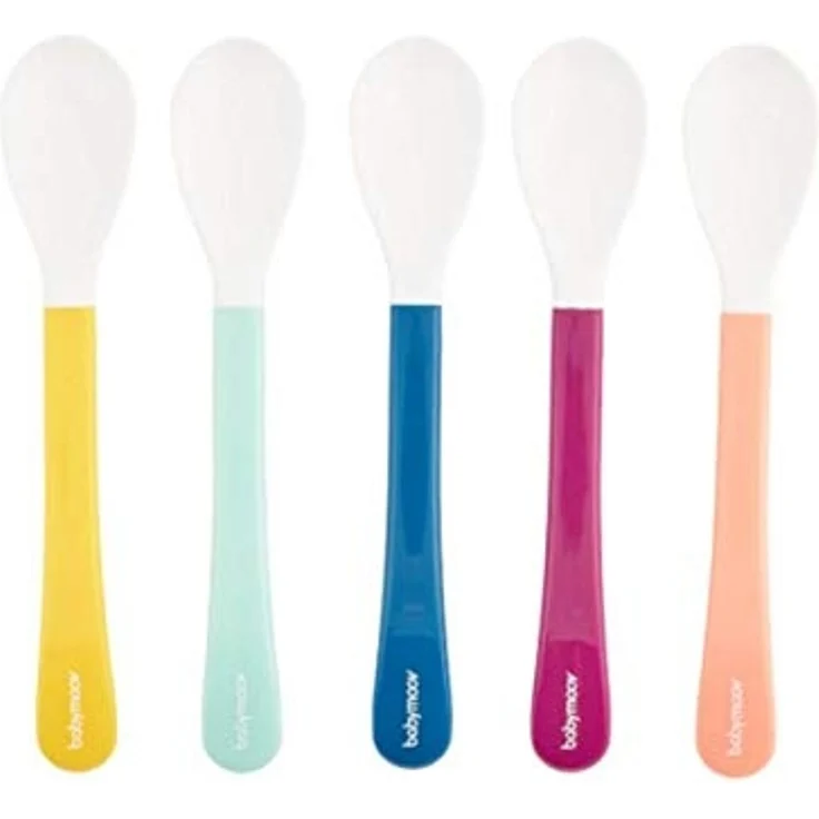 Babymoov Babylöffel 5er Set, extrasanft und ideal für den Start in die Beikost, spülmaschinenfest – Bild 1
