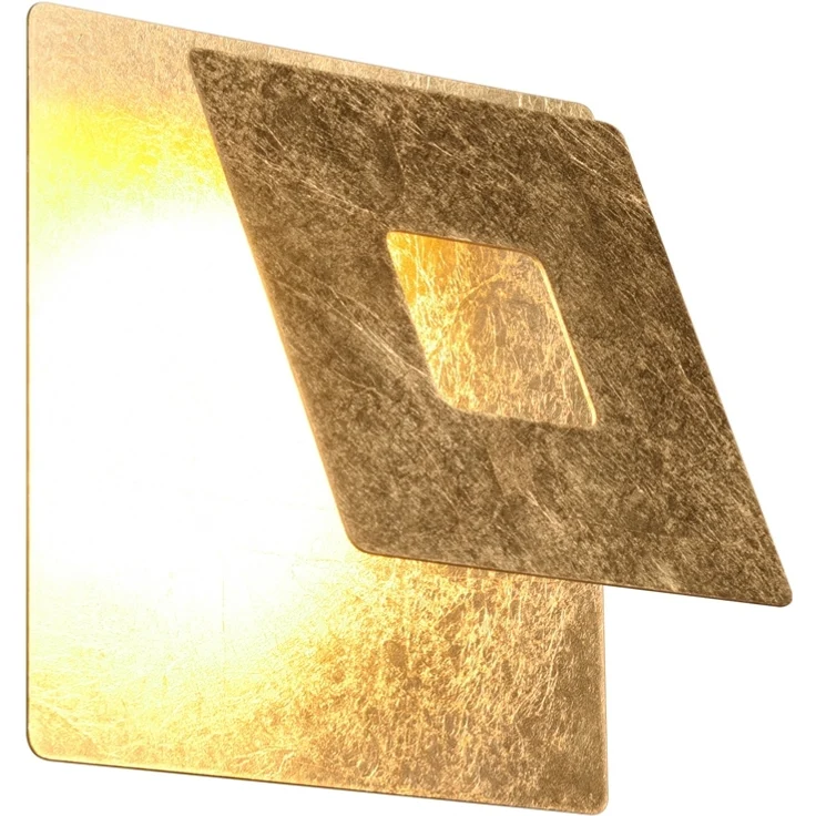 Trio Leuchten LED Wandleuchte Leano 6W, warmweiß goldfarbig Metall – Bild 2