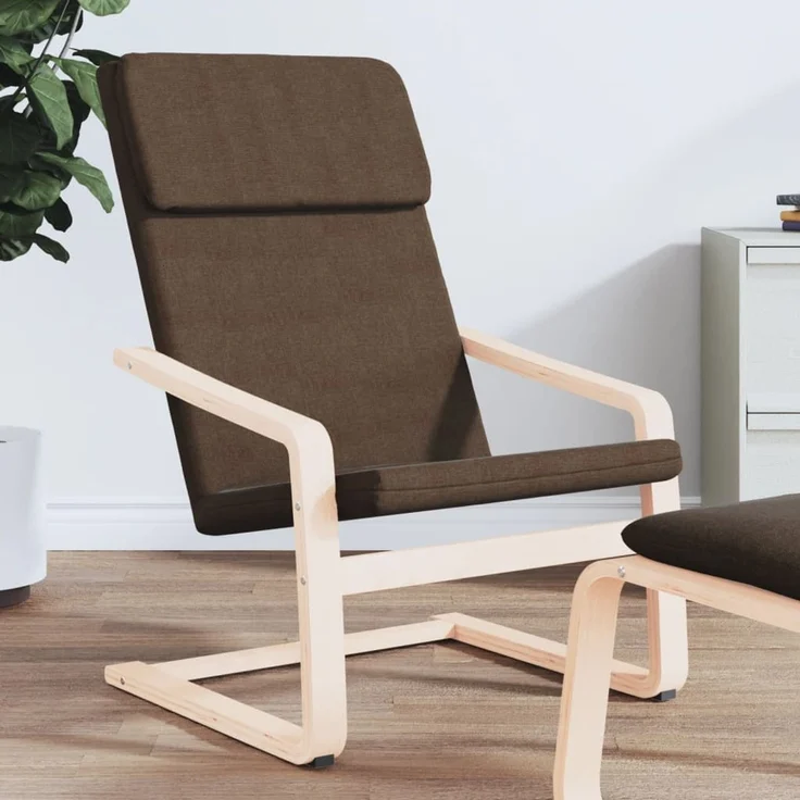 Relaxsessel, Sessel wohnzimmer Dunkelbraun Stoff – Bild 1