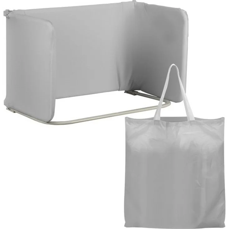 Clanmacy Bettschutzgitter Bettschutzgitter 120cm Grau Faltbar Höhenverstellbar Tasche (1 St) – Bild 4