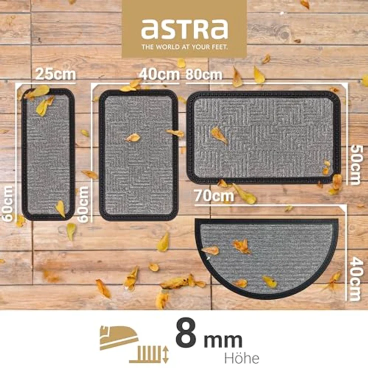 ASTRA Fußmatte Border Star 2, rechteckig, Höhe: 8 mm, Schmutzfangmatte, In -und Outdoor geeignet – Bild 4