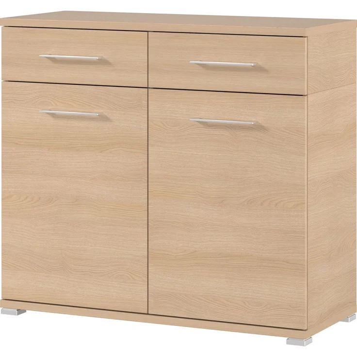 Germania Kommode 3777-653 GW-Predore, in Lindberg-Eiche, mit Zwei Türen und Zwei Schubkästen,96 x 87 x 40 cm (BxHxT)