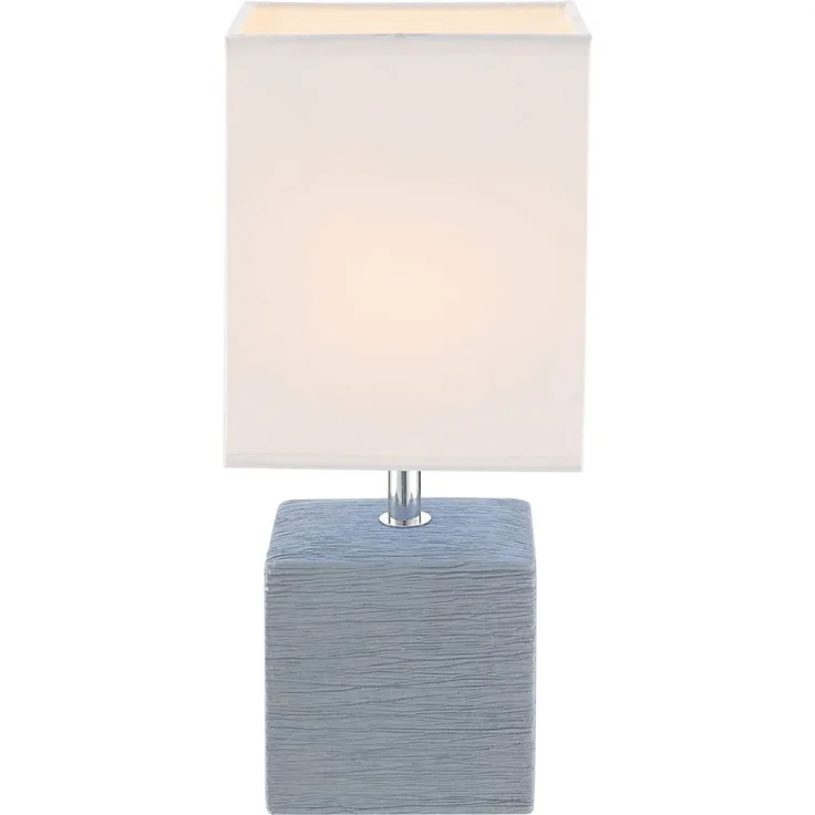 Praktische Tischleuchte aus Keramik grau GERI