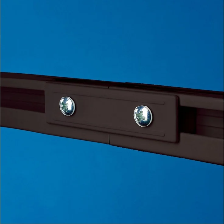 Euroshowers GmbH Duschvorhangstange L-Form Schwarz 90 × 90 cm, 0-läufig – Bild 4