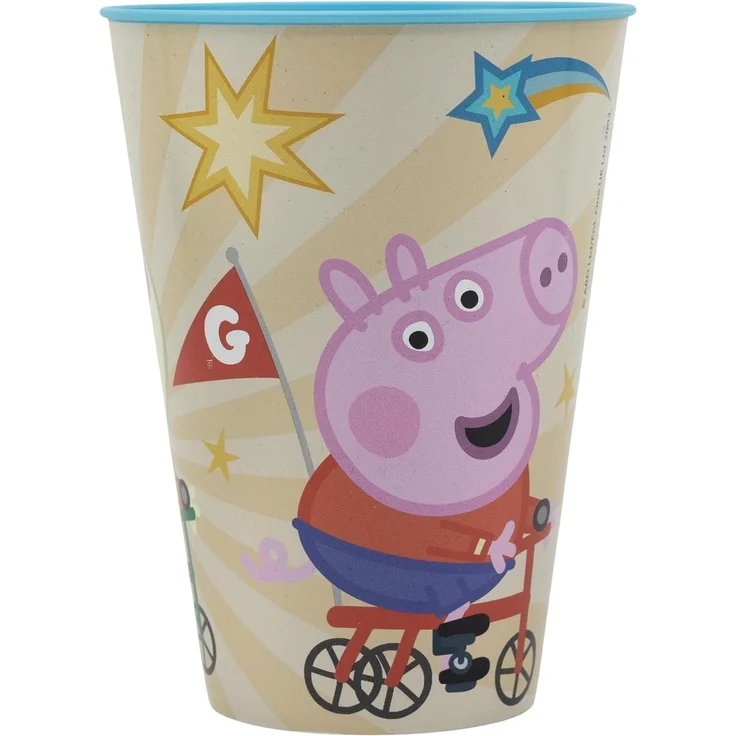 Storline Kinderbecher Peppa Pig 430 ml Trinkbecher für Kita & Frühstück, Plastik – Bild 1