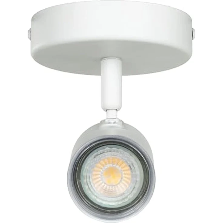 EGLO Deckenspot CONSUMA 1 Spotlampe - Stahl - GU10 - 1X5W - IP44, ohne Leuchtmittel, Wandleuchte, Wandspot, schwenkbar, Strahler, L11 x H11,5 x AL13 cm – Bild 4